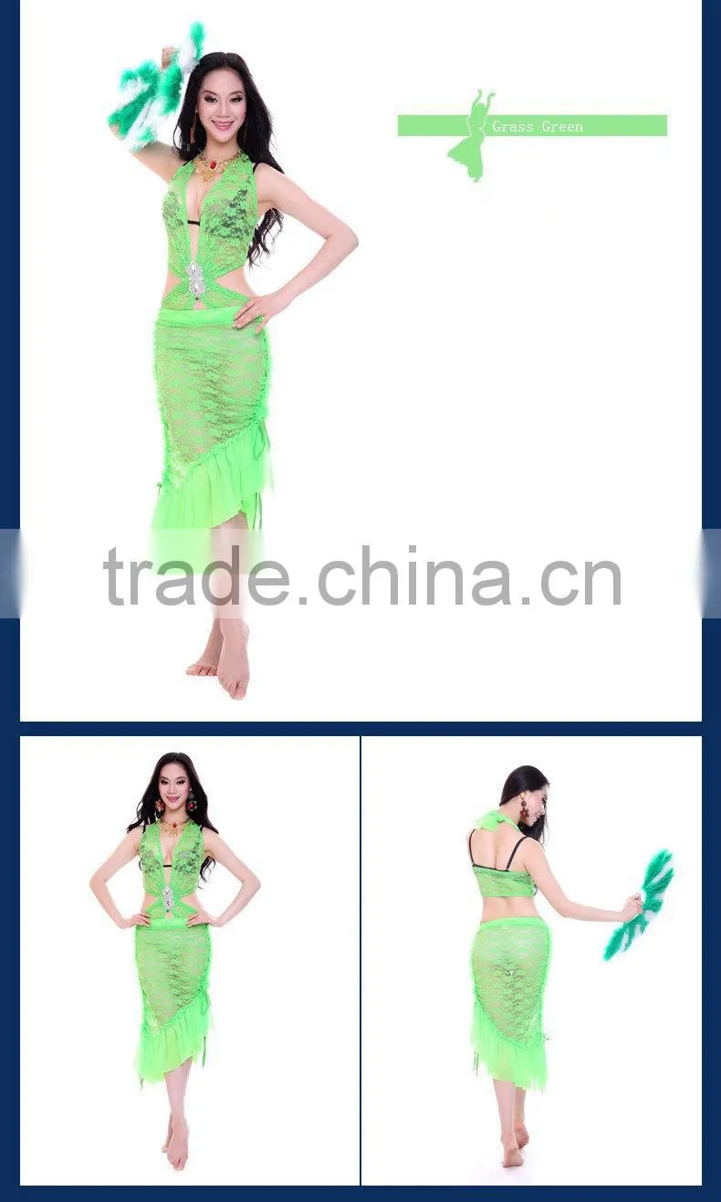 Sexy Indian lace belly dance costume dress for performance