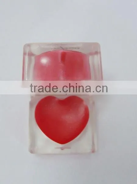 Heart-shaped lip-gloss