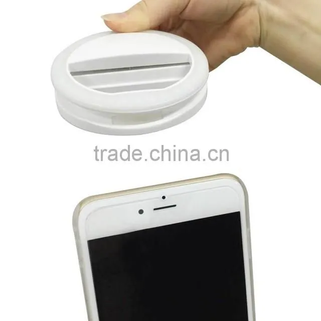 Latest design portable clip on LED selfie lights case universal for selfie