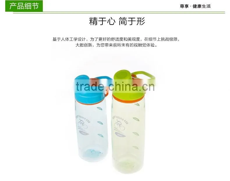 bpa free water bottle /plastic sports bottle with straw/travel bottle