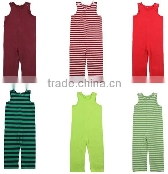 Wholesale 100% cotton toddler clothes boy girl striped pants romper boutique summer infant wear kids bodysuit cotton baby romper