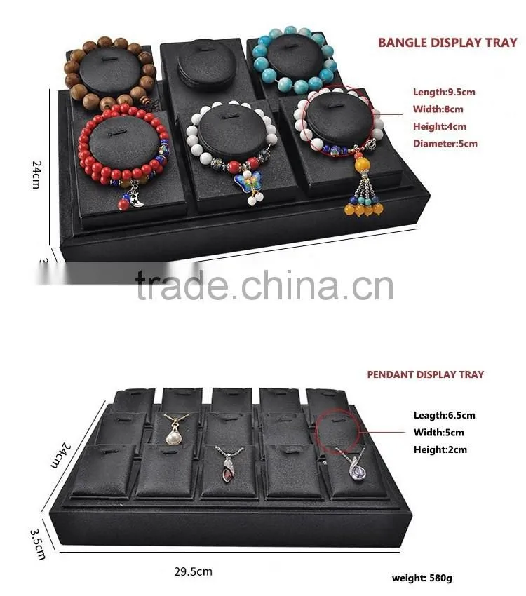 Pendant bracelet bangle display jewelry trays for drawers stackable