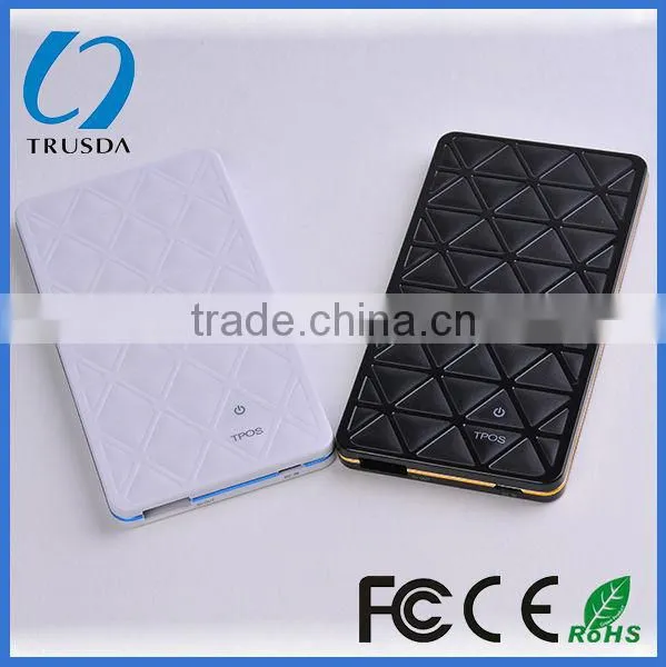 Li polymer universal diamond slim portable power banked