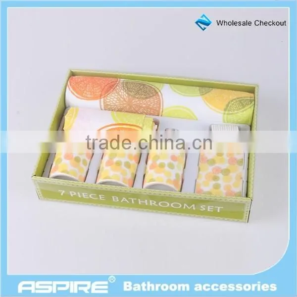 Houseware ceramic plastic bathroom accessories