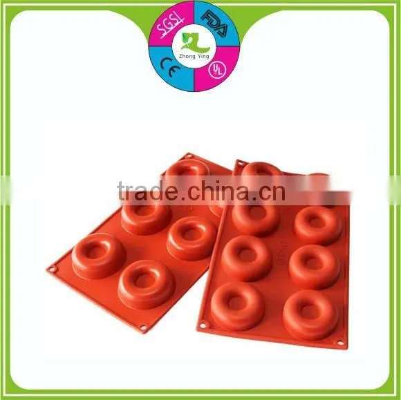 Reusable bakeware donut shape silicone mold