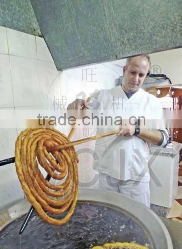 Manual 3L Churro Machine with hollow nozzle and plain nozzle For Sale