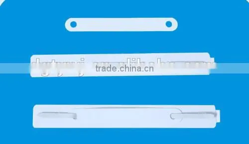 Adhesive paper clip, plastic paper file fastener