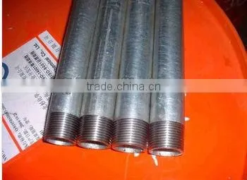 pipe steel galvanized NPT threaded pipe BS1387/ASTM A53/ISO65