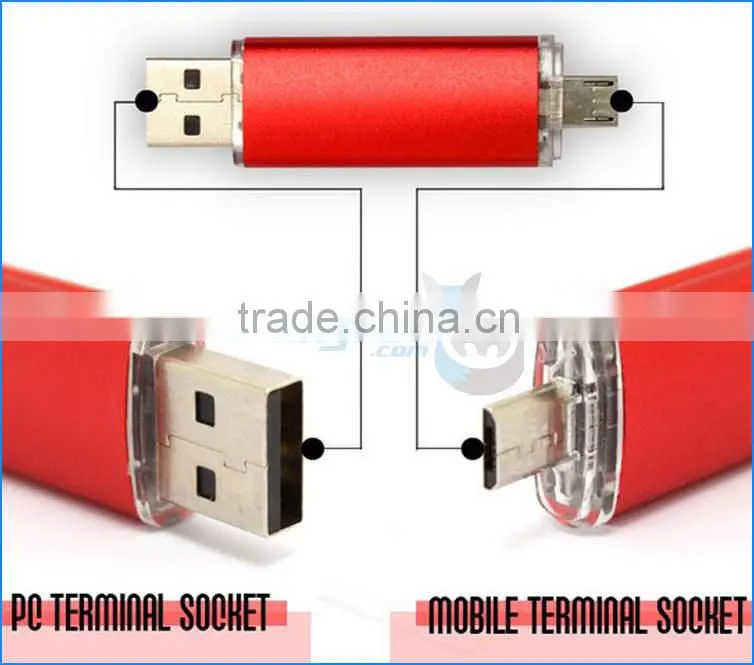 OTG USB Flash Thumb Drive 8GB 16G 32G 64G 128 256 512 G GB TB T USB OTG Swivel Memory Sticks for Samsung Smart Phone Tablet PC