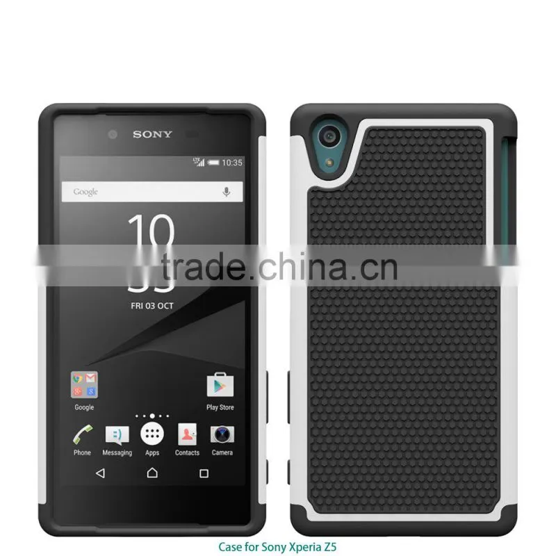 New arrival Football texture rugged silicone pc back cover protective case moblie phone case for sony xperia z5 alibaba china