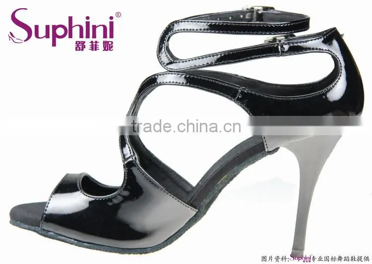 Suphini New Arrival Dance Woman Shoes Big Crystal Tango Dance Shoes