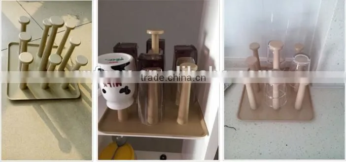 The kitchen drain cup holder glass storage shelf/glass cup tray/shot glass holder tray