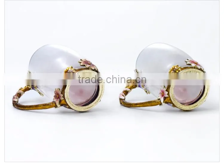 craft gift pewter handicraft enamel water glass gift package wedding gift business gift