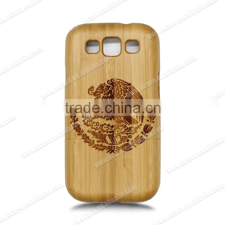 Wood bamboo phone case custom for samsung galaxy s3 case.
