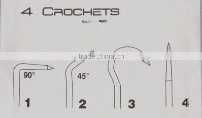 4 PCS Mini Hook Pick Tool Set