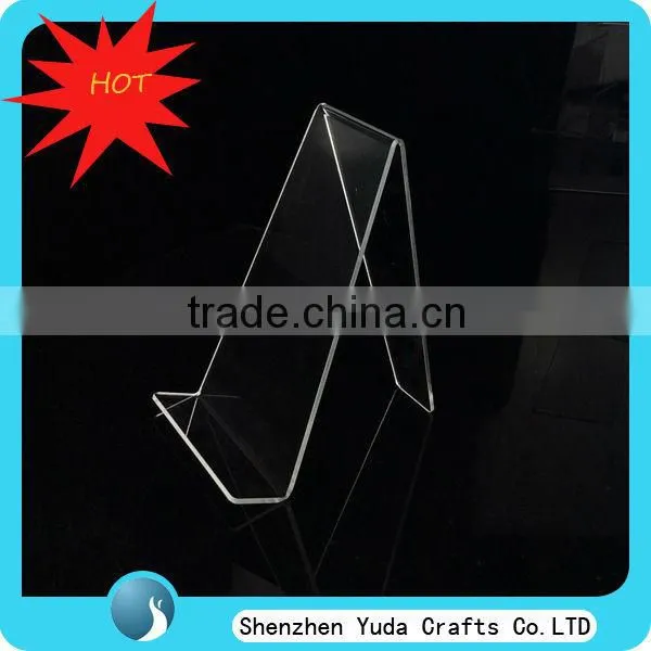 Clear Acrylic Single Book Display, Literature Display Stand, Customize Acrylic Book Holder