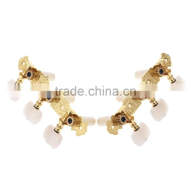 2pcs(Left + right) Classical Guitar Tuning Key Plated Peg Tuner Machine Head String Tuner