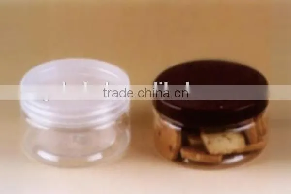 PET plastic packing cylinder box with screw top packing box for cookies nuts