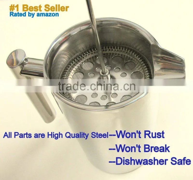 800ML Stainless Steel French Press Coffee Plunger