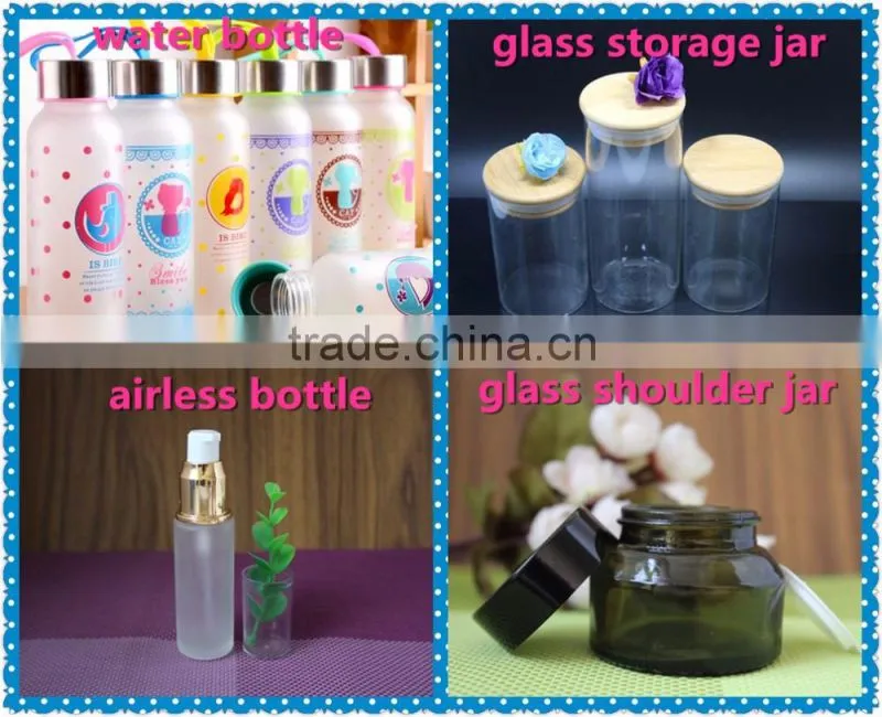 High quality small clear serum glass bottle with rubber stopper