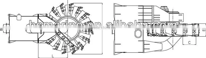 High-strength Abrasion resistant Dredging Bucket Wheel