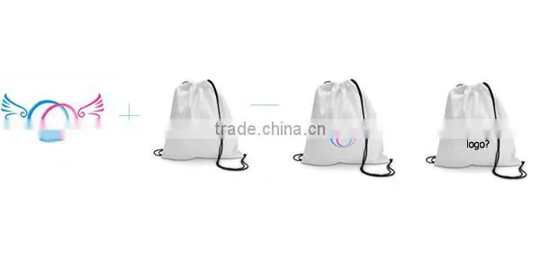 Customized logo printed velvet cell phone bags