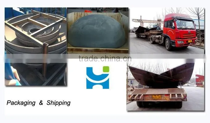 Conical welded dish ends / ASME standard stainless steel pipe fittings