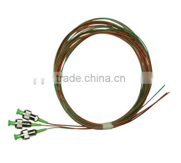 High Quality doublex 12 core optical fiber pigtail,12 color pigtail for network solution