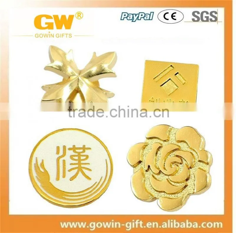 metal flower lapel pin