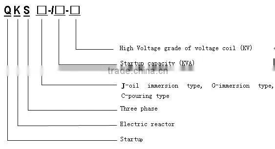 QKSJ oil immersed three phase motor starting reactor