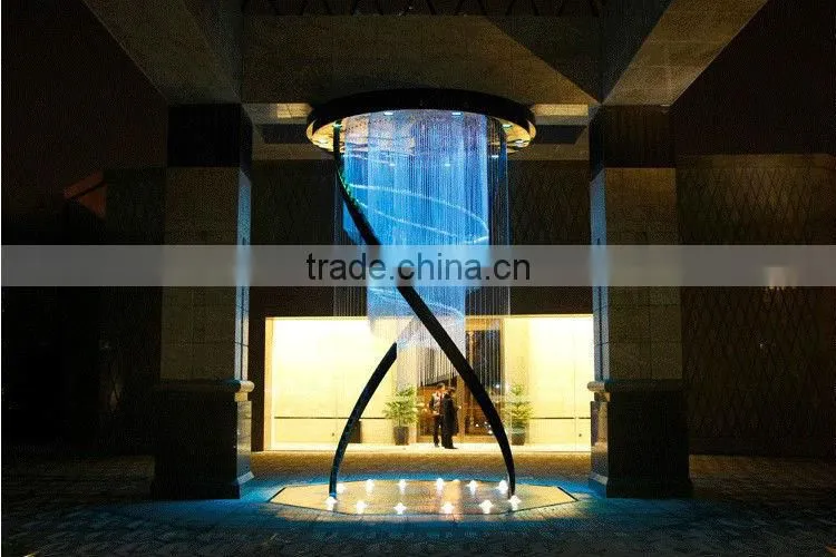 Contemporary horse design Led fiber optic lighting chandelier for park decoration