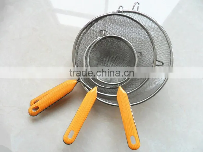 Hot pot line stainless steel large colander kitchen powder tools Strainers C60