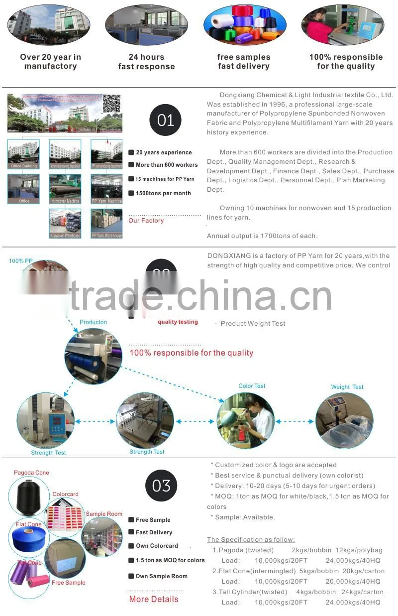 High Quality PP BCF Yarn