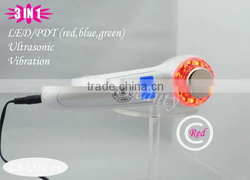 home use ultrasound photon led light skin care product LUV 01