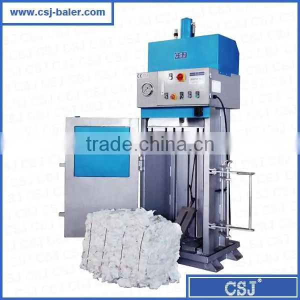 CE Standard JP6040T10A hydraulic verticle stainless mini baler