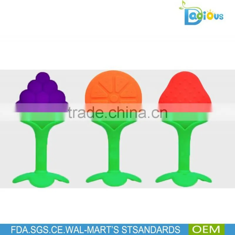 China Manufacturer Custom Silicone Baby Teether Wholesale, BPA Free Silicone Teething Teether Toy
