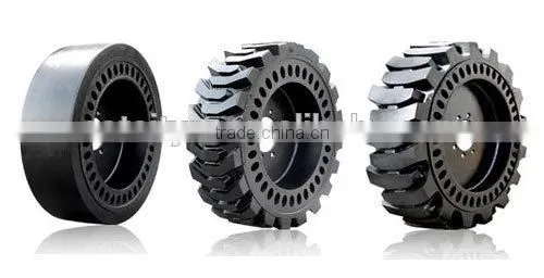 High performance skid steer tyre Forklift solid tyre 16/70-16 16/70-20