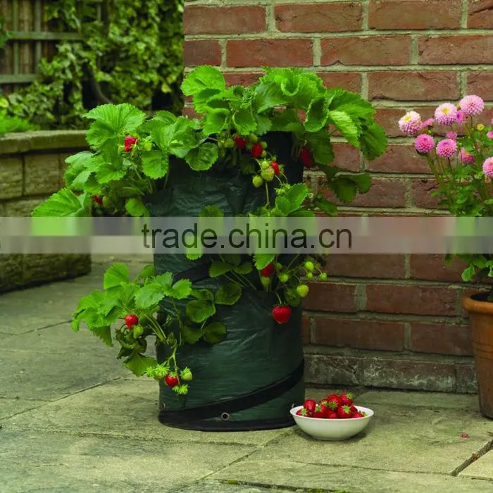 printed pop up garden bag PP PE oxford jute material garden bag wholesaler