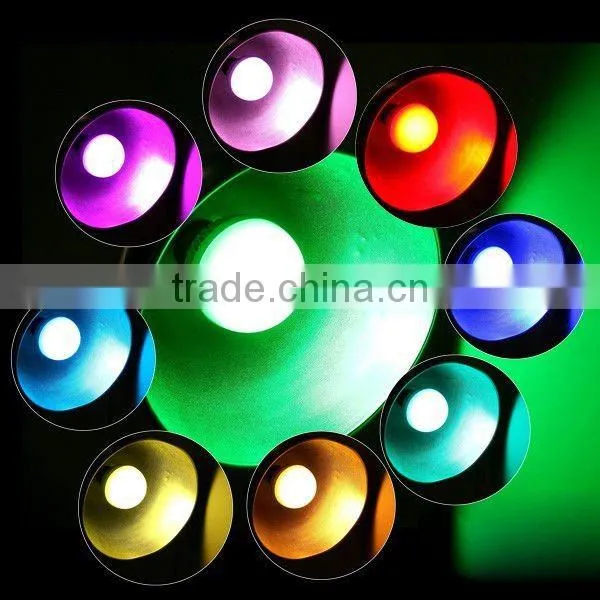 E27 10W 85-265V Multi-Color RGB LED Spotlight Lamp Bulb with Remote Control