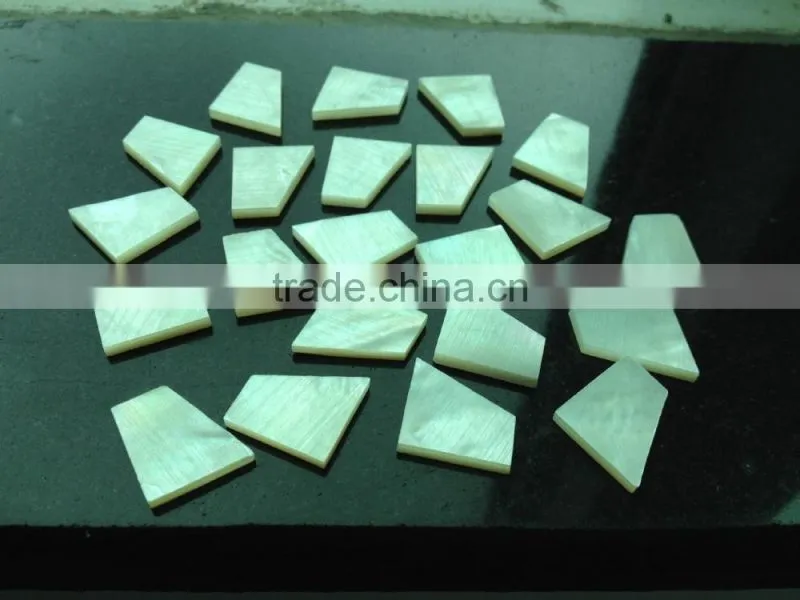 random cut white lip mother of pearl blanks for inlay