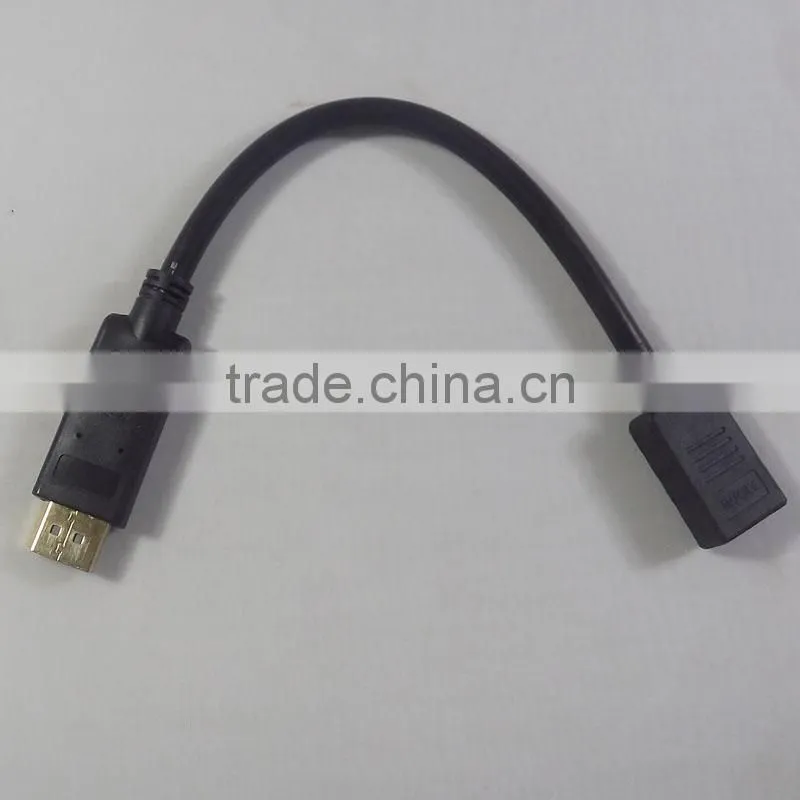 Displayport to HDMI Cable Adapter 15CM w/IC (DP Male to HDMI Female)
