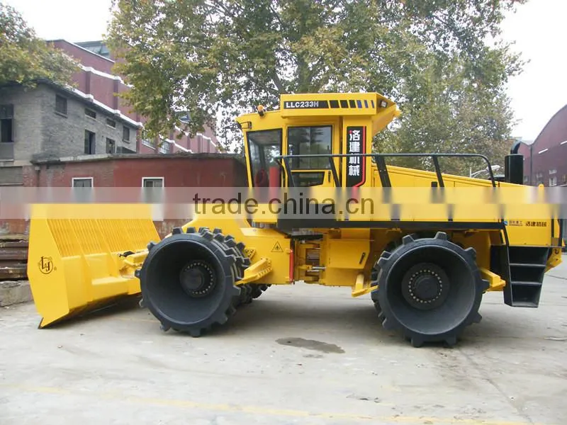 Large 33ton hydraulic landfills refuse compactor with electronic-controlled diesel engines