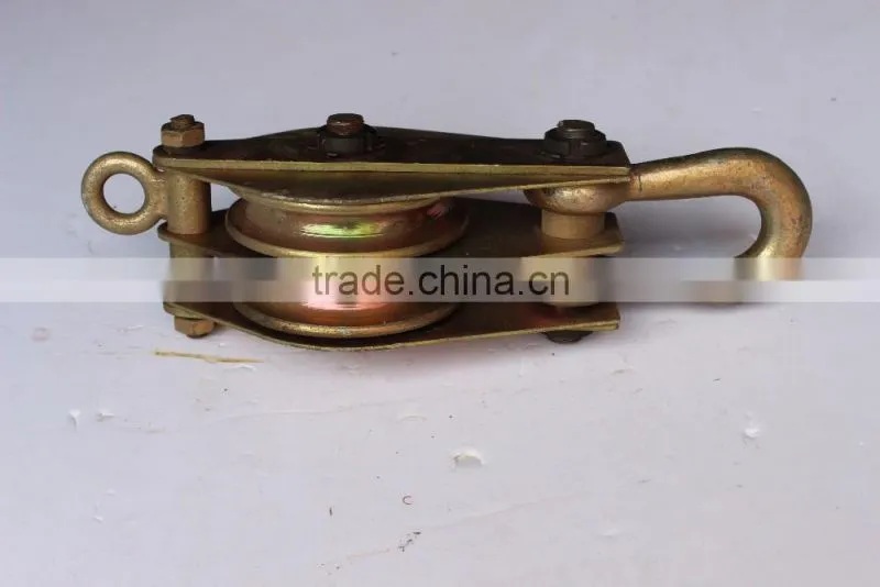 1T Double Sheave Rope Pulley Block,Snatch Block