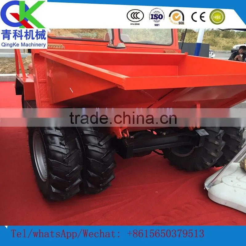 High power low fuel consumption 15kw mini tip lorry front loader dump truck