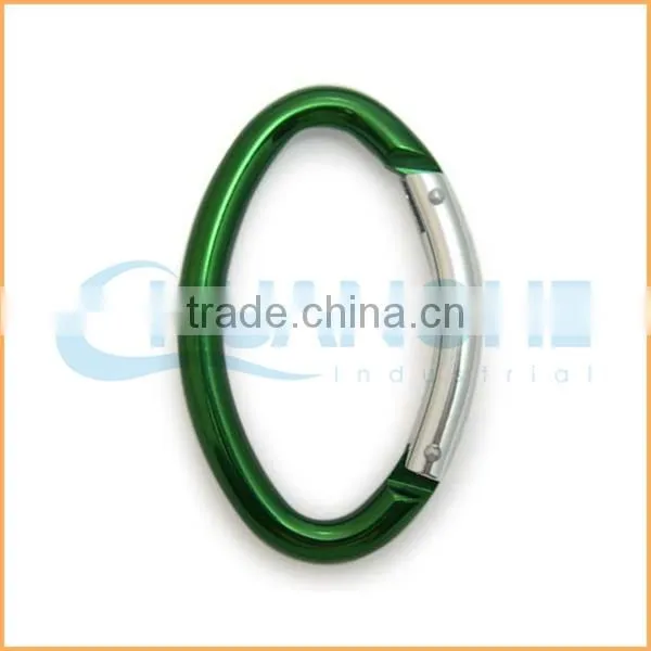 Fashion High Quality zinc coated carabiner with safety nut and screw