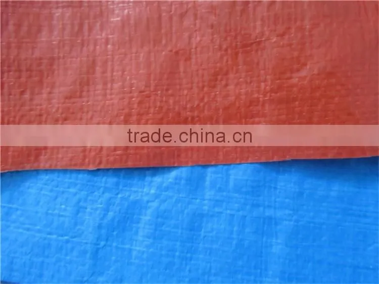 waterproof plastic cover blue orange pe trapaulin for truck cover