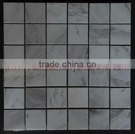 NEW ZIARAT WHITE (CARRARA WHITE) MARBLE MOSAIC TILES