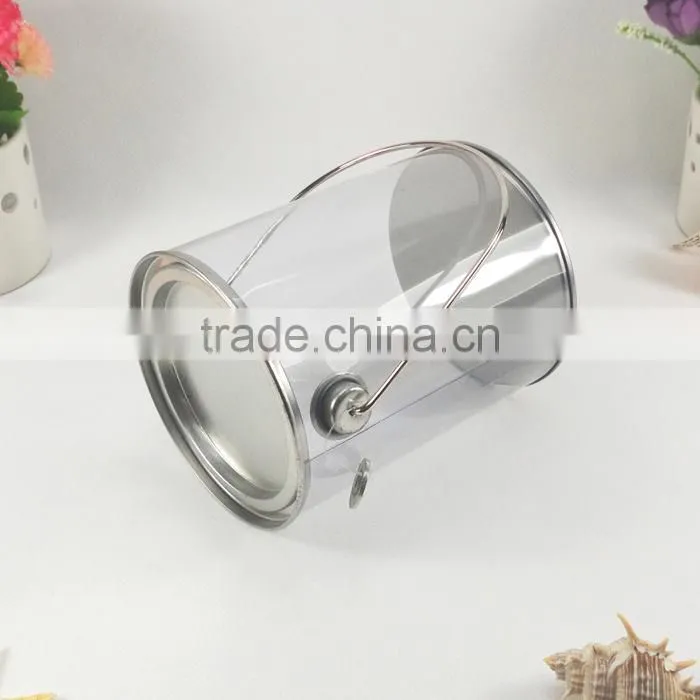 Empty PVC tin can for food use