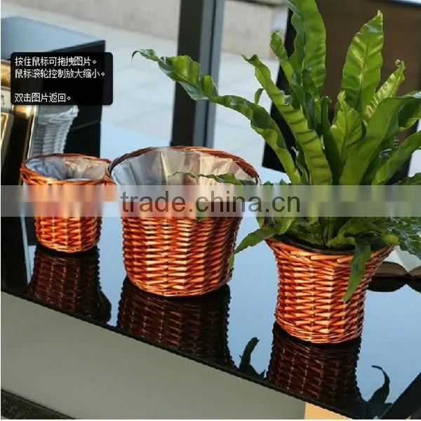 100%handmade craft exquisite wicker baskets for flowers