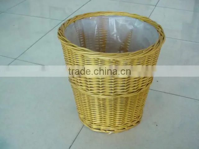Durable large willow sundries baskets for home storage